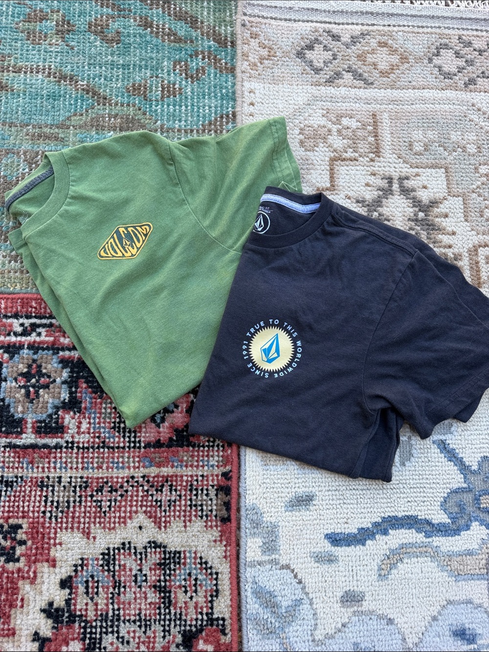 Two VOLCOM T-shirts ~ kids XL